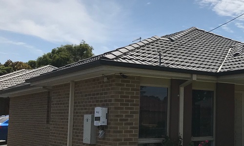 Iron Grey Gutter with Paperbark Fascia Cover