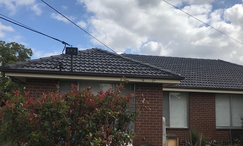 Night Sky Gutter with Classic Cream Fascia Cover